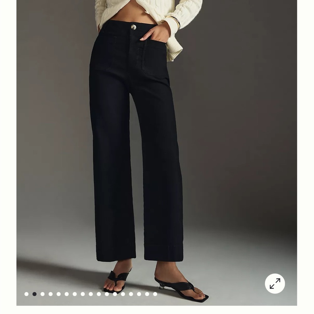 Anthropologie Colette Black Cropped Pants!